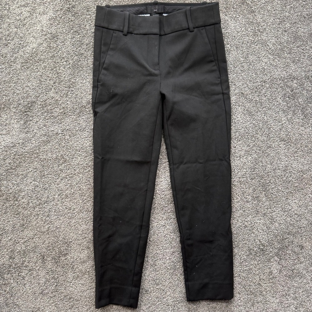 J.Crew 365 Cameron Slim Ankle Pants Black G9061 Womens 00P Petite